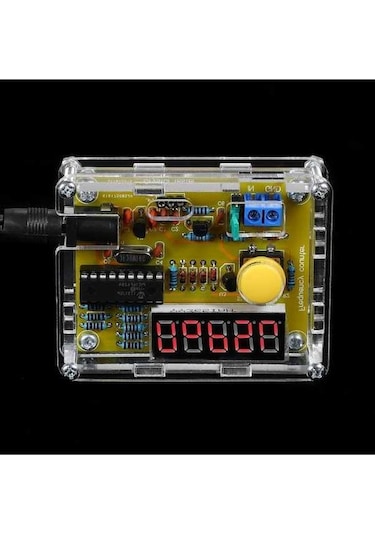 Moly 1hz-50mhz Frekans Ölçer Seti - Usb/9v Batarya Beslemeli - Transparan Kasa Siyah Siyah