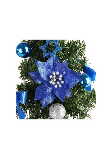 Kosona 30 Cm Kırmızı Pvc Mini Noel Ağacı - Masaüstü, Pencere Tabanı Ve Raflar İçin Noel Dekorasyonu