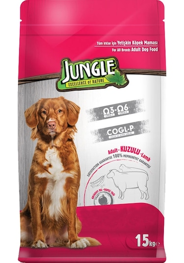 Jungle Kuzu Etli Yetişkin Köpek Maması 15 KG