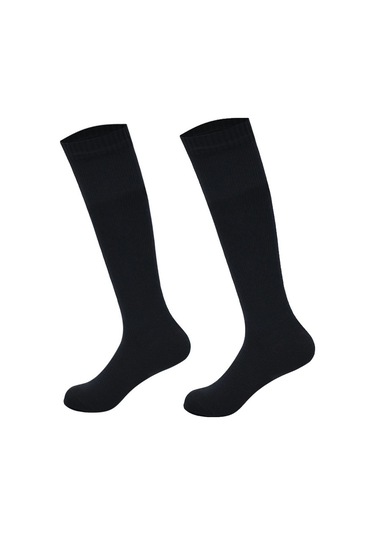 Tenfowee Uzun Çoraplar: Su Geçirmez, Isı Sağlar, Nefes Alır - Dağcılık, Kamp, Bisiklet, Kayak İçin Dış Mekan Ayakkabı Çorapları Siyah + Sarı Çubuklar