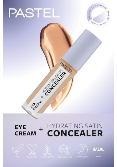 Pastel Eye Cream + Hydrating Satın Concealer 66 Deep Medium