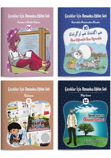 Çocuklar için Osmanlıca Eğitim Seti 12 Kitap