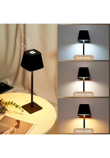 Cbtx Ml-g06 Göz Korumalı Masa Işığı Kademesiz Kısılabilir Masa Lambası, 4000mah Pil - Siyah