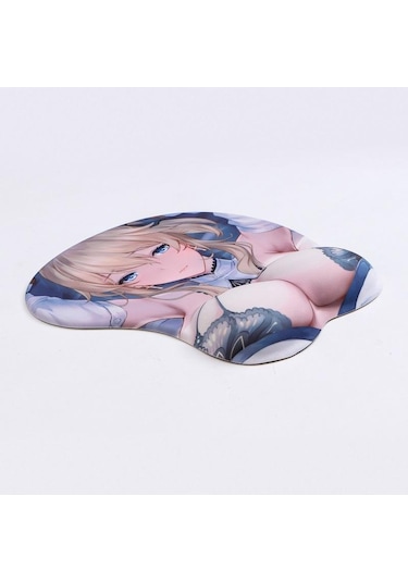 Sevimli Seksi Kız Silikon 3d Mouse Pad Anime Bilek Dinlenme Desteği Opie Ergonomik Kaymaz Yaratıcı Anime Mouse Pad Kırmızı