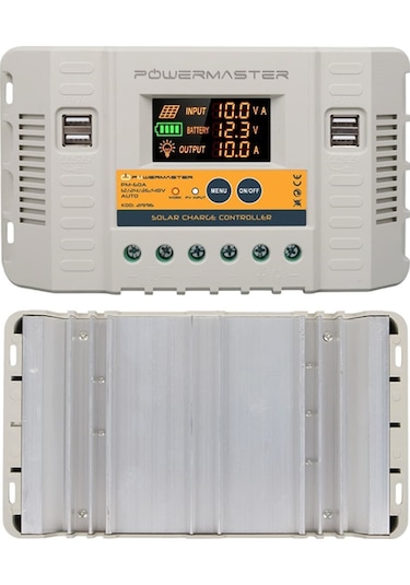 Powermaster Pm-60a 12v-24v-36v-48v 60 Amper 4 Usb Li Dijital Otomatik Solar Şarj Regülatörü