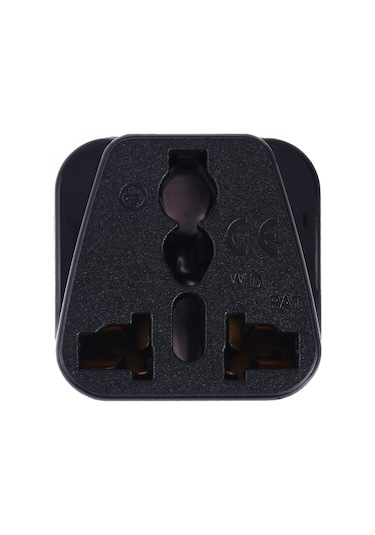 Taşınabilir Evrensel Soket - C14 Erkek Fiş Ups Pdu Apc Bilgisayar Sunucusu Güç Adaptörü Seyahat Şarj Cihazı Siyah