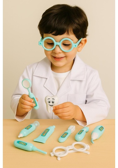 Mavi Diş Doktoru Seti Eğitici Dişçi Doktor Seti