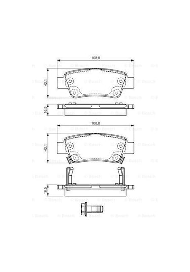 Honda Cr-V Arka Fren Balatası 2012-2016 Bosch