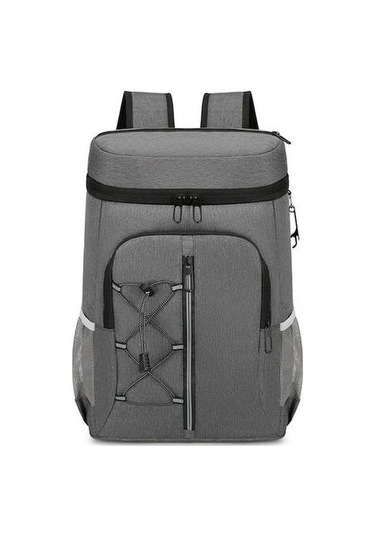 Pazly Yumuşak Yalıtımlı Soğutucu Sırt Çantası, 32x46x19cm, Koyu Gri, Hafif, Kamp, Tır, Erkek/kadın Koyu Gri