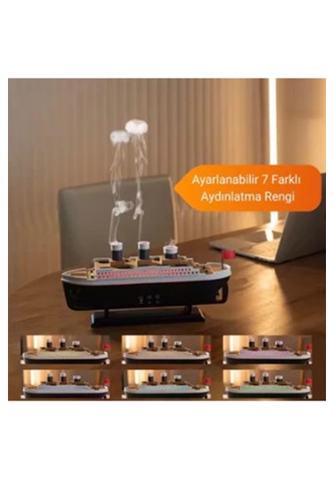 Vtn-02 Titanic Gemi Hava Nemlendirici Işık Fonksiyonlu Kumandalı