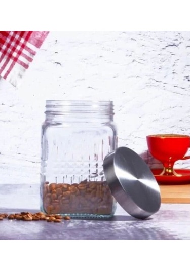 Kosova Cam445 Metal Kapak Kavanoz Çok Renkli