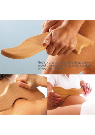 Ahşap Lenf Drenaj Aleti Gua Sha Masaj Aleti Ahşap Terapi Masaj Aleti Sırt, Kollar Ve Bacaklar İçin Selülit Karşıtı Masaj Aleti Çok Renkli