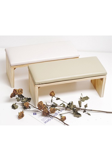 Yunboo Beyaz Ahşap Manikür El Yastığı - Profesyonel Tırnak Bakımı İçin