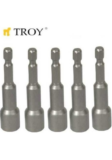 Troy 22291 Bits Uç Girişli Lokma Seti 8X65Mm. 5 Adet