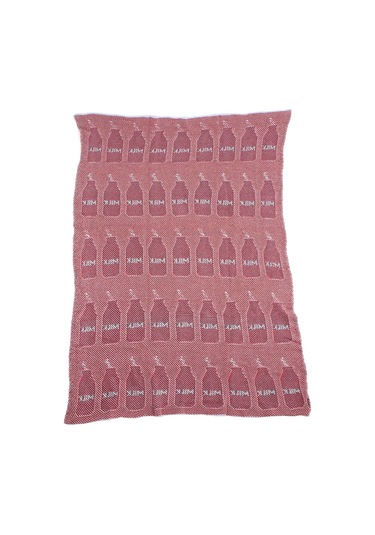 Suntek Bebek Çocuk Örgü Çok Amaçlı Battaniye L-130X110Cm Açık Mavi