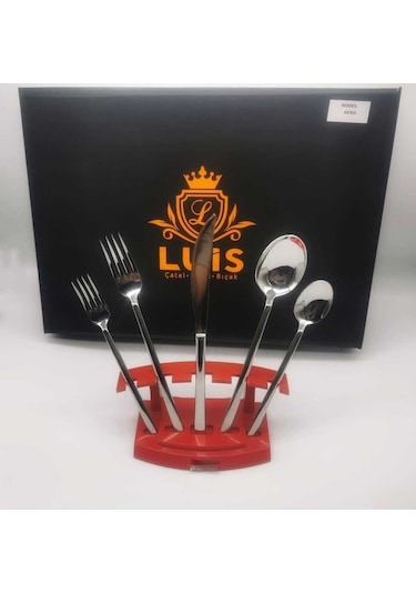 Dilay Afra 72 Parça Luis Çatal Kaşık Set 4mm