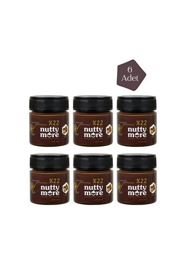 Nutty More %22 Kakaolu Fındık Ezmesi 200 Gr X 6 Adet