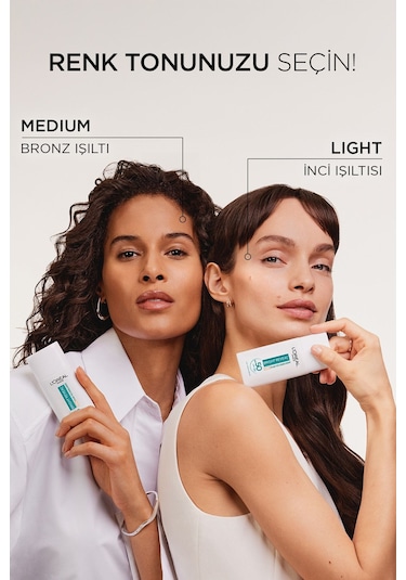 L'Oréal Paris Bright Reveal Koyu Leke Karşıtı Renkli Fluid Günlük Yüz Güneş Kremi SPF50 Medium 50 ML