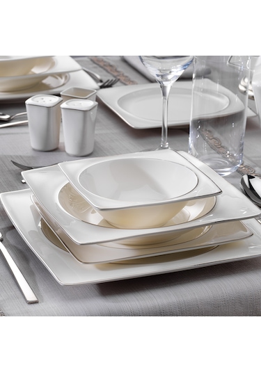 Schafer Glamor Pure Yemek Takım-60 Parça-Platin