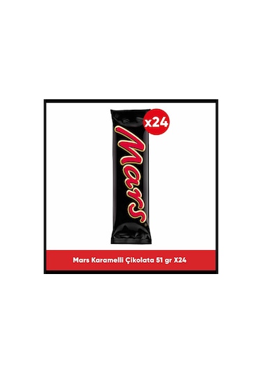 Mars Karamelli Çikolata 51 G X24