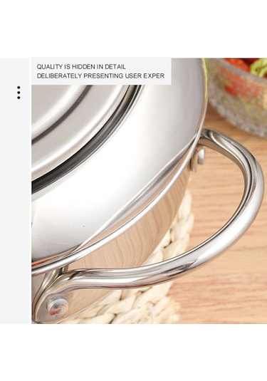 Derin Kızartma Tencere Derin Kızartma Tencere Paslanmaz Çelik Termometre