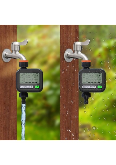 Sones Bahçe Zamanlayıcısı Otomatik Sulama Cihazı Bahçe Balkon Sulama Cihazı Akıllı Sulama Sistemi Kontrol Cihazı Siyah
