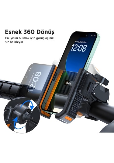 Bix Bph01 Gidon Bağlantılı Bisiklet Motosiklet Telefon Tutucu