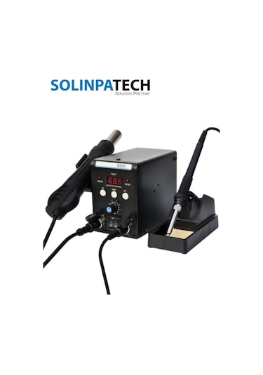 8586 Isı Ayarlı Sıcak Hava Üflemeli Havya İstasyonu – LCD Ekranlı Üflemeli ve Lehimleme Cihazı