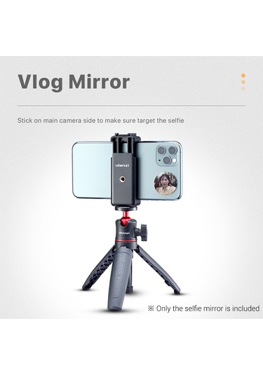 Springsun Selfie Çubuğu Ulanzi Evrensel Akıllı Telefon Selfie Vlog Aynası İphone Samsung Fotoğraf Video Selfie Vlog Aksesuarları İle Uyumlu