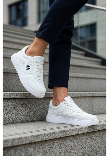 Daxtors D07003 Günlük Ortopedik Erkek Sneaker Spor Ayakkabı Beyaz
