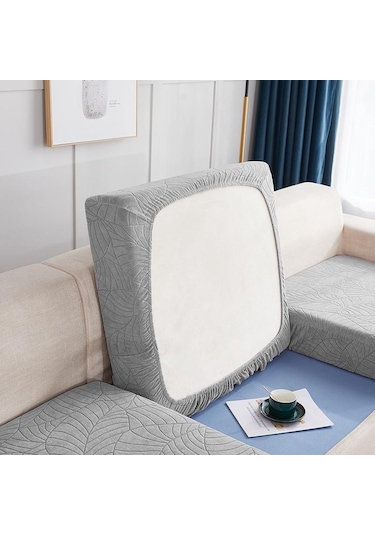 Koyu Gri Su Geçirmez Kanepe Koltuk Minderi Oturma Odası İçin Kapakları Koruyucu Ka Jakarlı Kanepe Slipcover Koltuk Örtüsü 56580979