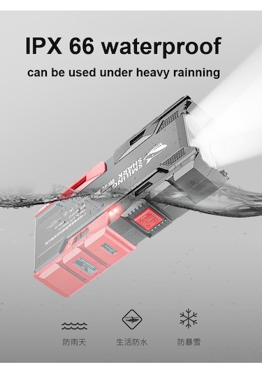 Yaozixa Sd-0712a Abs Materyal Li-po Pil Led El Feneri, Usb Şarjlı, Yaşam Seviyesi Su Geçirmez, Güçlü Işık-orta Işık-flaş Modları, Outdoor-aktiviteler-günlük Kullanim İçin Uygun Çok Renkli