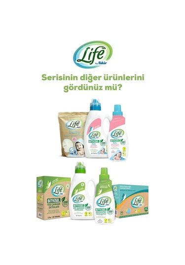 Life By Fakir %100 Bitkisel Bazlı Doğal Toz Çamaşır Deterjanı 2 x 1500 G