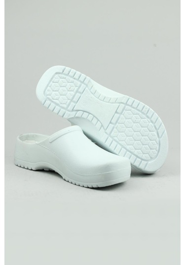Yepa Palflex Doktor, Hemşire, Aşçı, Günlük, Bahçe Terliği Unisex Beyaz-12205 Beyaz