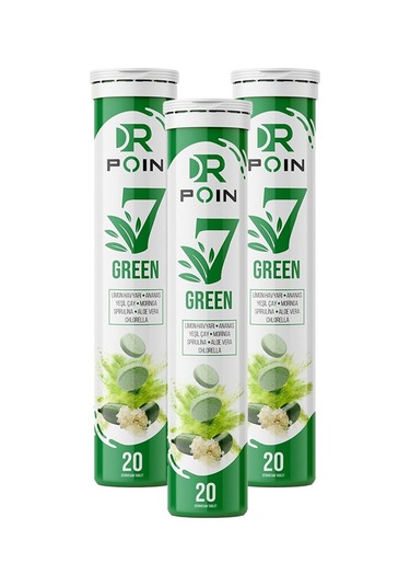 Dr Poin 7 Green Efervesan Tablet 3 x 20 Tablet