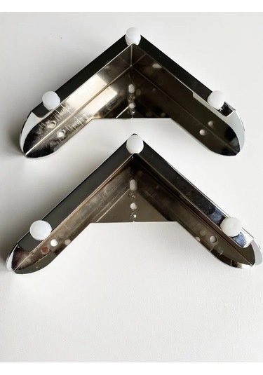 Lamel66 Mobilya İçin Krom Köşe Destek H 50mm, 2 Adet 142754912 Krom