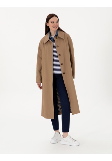 Pierre Cardin Kadın Camel Trençkot 50300872-vr015 CAMEL