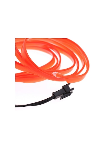 Cbtx Araba Dekorasyonu İçin 5m Çakmak El Şerit Işığı Ortam Işıkları Sürücülü Parlayan Halat Işığı - Floresan Yeşil