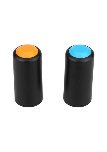 Neevoyu Shure Pgx Kablosuz Mikrofon İçin 2 Adet Pil Kapağı - Plastik Malzeme, Sabit Spiralli, Siyah Mavi Turuncu
