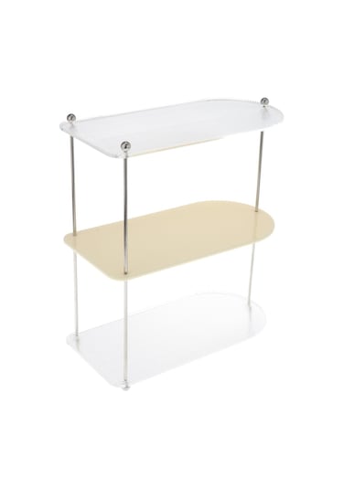 Suntek Katmanlı Vanity Organizatör Tepsi Baharat Rafı Yatak Mutfak Dresser 3 Katmanlı Beyaz