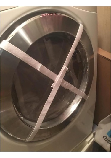 Ayakkabılar Ve Giysiler İçin Spor Ayakkabı Kurutma Torbası, Spor Ayakkabılar İçin Ayakkabı Kurutucular, Çamaşır Odasındaki Çoğu Kurutma Makinesi Kapısı İçin Ayarlanabilir Elastik Kayış Beyaz