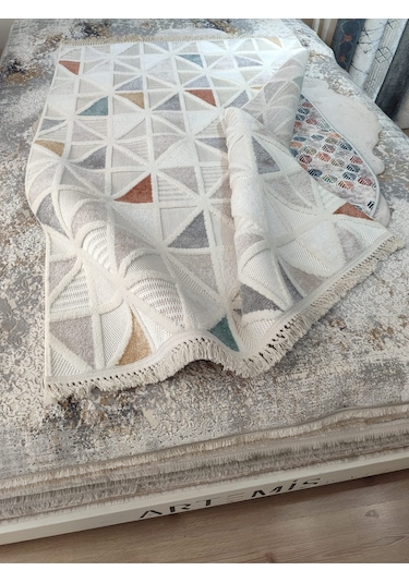 Decoser Lara 0162 Krem Mavi 120 180