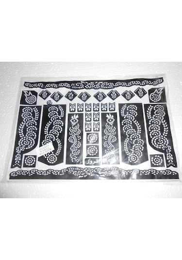 Tayfun16 Hint Kınası Dövme Şablonları Modelleri - Karışık 12 Adet