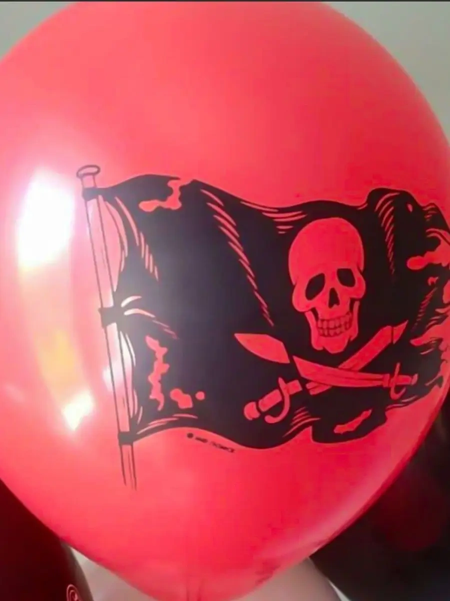 Riota Hava Balonları Korsanlar, 30 Cm, 15 Adet. 75821323 Kırmızı