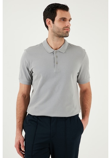 Buratti Pamuklu Regular Fit Düğmeli Polo Yaka 5'Li Paket Erkek T Shirt 5902127S5 Indigo-Yeşil-Pudra-Gül-Kül