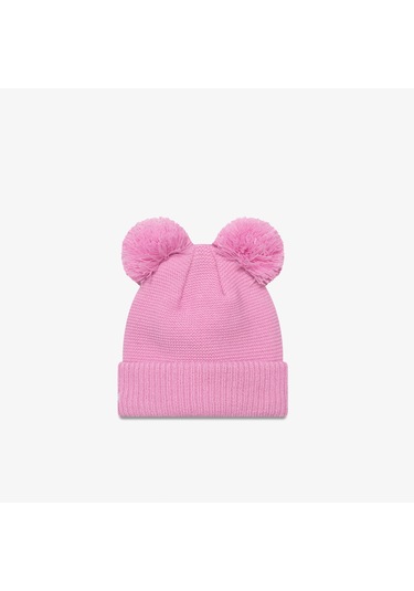 New Era Child Double Pom Neyyan Fpk Çocuk Pembe Şapka Düz 60565308 Pembe