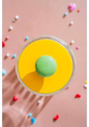 Vicenza Renkli Cam Kavanoz - 900 Ml Renkli