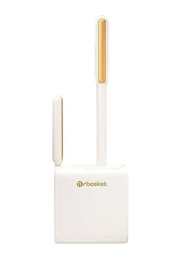 Pazly Silikon Tuvalet Fırçası - Emme Bardağı Ve Temizlik Sıvılı Köşesiz Tasarım, Yeşil Banyo Seti Yeşil