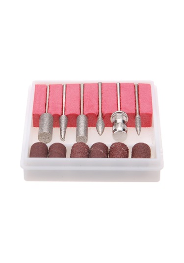 Reedark 6 Adet Paslanmaz Çelik El Fırçası Ucu + 6 Zımpara Bandı Seti - Tırnak Şekillendirme, İnceleme, Temizleme Ve Kuru Kütikül Kaldırma İçin Profesyonel El Fırçası Uçları