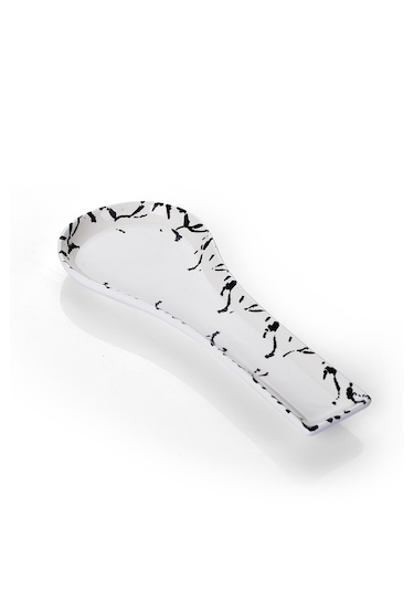 Piatti Naturali Seramik Mermer Kirli Kaşıklık Tezgah Üstü Kepçe Kaşık Altlığı